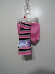 New Fashion Tights Size L 12 14 Girls Pink Gray Black Striped Casual School - Picture 1 of 4
