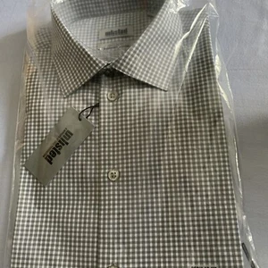 Unlisted By Kenneth Cole Men's Dress Shirt Regular Fit Checks Grey size medium - Picture 1 of 8