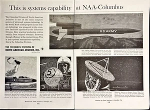 Columbus Div North American Aviation Ohio Vintage 2 Page Print Ad 1960 - Picture 1 of 6