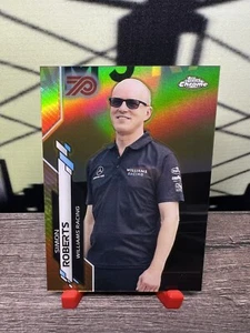 Topps 2020 cromado fórmula 1 F1 Simon Roberts dorado 70 aniversario refractor - Imagen 1 de 2