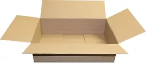 1 Faltkarton 900x600x250 mit Höhenrillern Transportverpackung 90x60x25 Pappe - Bild 1 von 4