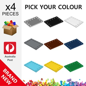 4x Genuine LEGO™ - Modified 4 x 6 with Studs on Edges Tiles - 6180 New Tile - Picture 1 of 10