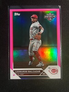 2023 Topps Pro Debut LEONARDO BALCAZAR Pink Foil #'d 004/199