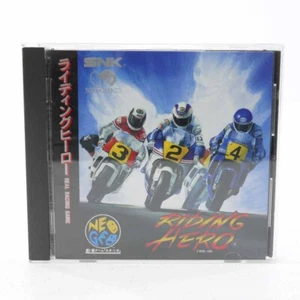 RIDING HERO Neo Geo CD software SNK Japan Import Free shipping FedEx DHL - Picture 1 of 4