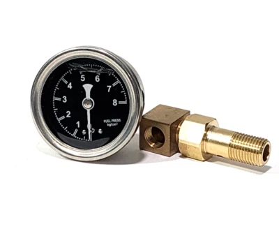 SARD FUEL PRESSURE LIQUID FILLED GAUGE KIT BLACK FOR HONDA CIVIC  96-00 EK JDM - Image 1 of 4
