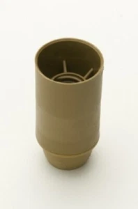 Unswitched SES Light Bulb Lamp holders 10mm Gold Plastic - Pack of 2 - Picture 1 of 12