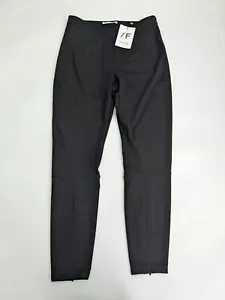 SELECTED FEMME Zipped Hem High Waisted Trousers in Black - SIZE EU 42 (UK 14) - Picture 1 of 5