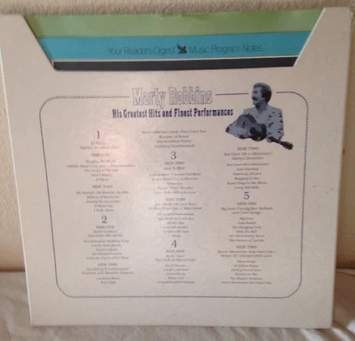 Marty Robbins His Greatest Hits And Finest Performances 4disc Box Set Vinyl LP - Image 1 of 3
