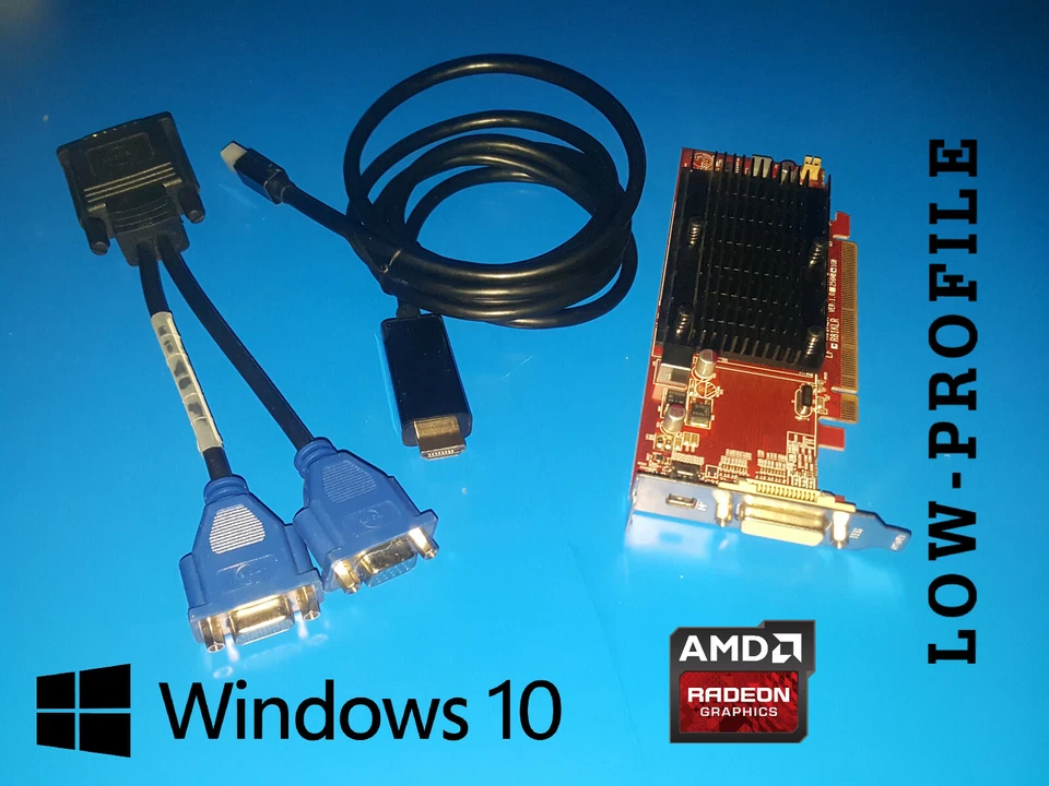 HP Compaq Pro 6000 6005 6200 6300 6305 SFF 3-Monitor 1GB Video Card VGA HDMI - Image 1 of 1