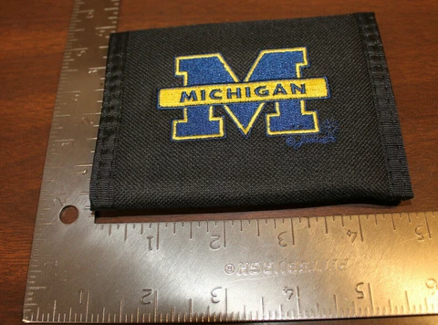 MICHIGAN WOLVERINES EMBROIDERED WALLET Cover