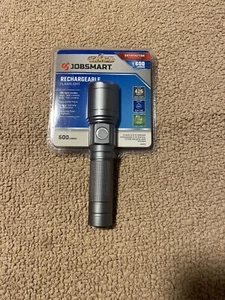 Jobsmart Rechargeable Flashlight 600 Lumens Brand New - Picture 1 of 2