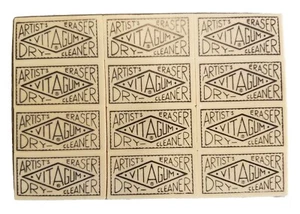 *NUEVO Vintage VITAGUM Nº Caja de 12 gomas de borrar Art Artist tintorería *DAÑOS EN LA CAJA* - Imagen 1 de 5