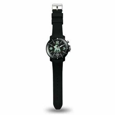 NEW! MIAMI MARLINS MEN'S GHOST SPORTS WATCH LICENSED Cover