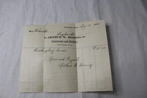 1912 Receipt House Shingling Sandusky, OH Antique - Picture 1 of 7