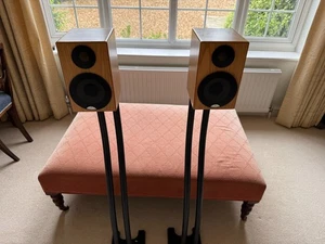 Monitor Audio Radius 90 Bookshelf Speakers and Monitor Audio Stands - Picture 1 of 7