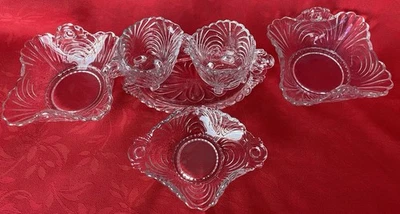 剑桥透明玻璃服务件优雅任性图案 1936 - 1958 6 件套 — 第 1/4 张图片