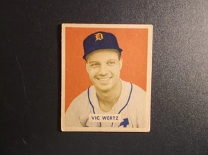 Tarjeta de béisbol 1949 Bowman Gum Vic Wertz # 164 - Imagen 1 de 2