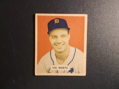 1949 Bowman Gum Baseball Vic Wertz Card # 164 - Image 1 of 2