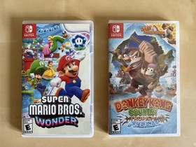 Nintendo Switch Bundle Mario Wonder (open) & Donkey Kong (SEALED)