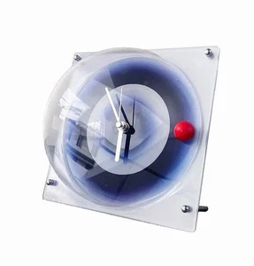 Designer Acrylic Halo Desk Clock – Modern Art Timepiece for Elegant Interiors - Picture 1 of 6