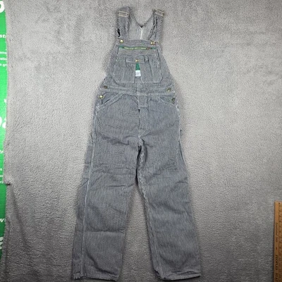 Vintage Liberty Overalls Mens 30x30 Hickory Stripe Bibs Made in USA Workwear - Image 1 of 4