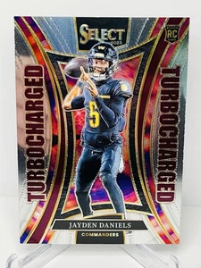Jayden Daniels Rookie RC Turbocharged Insert 2024 Panini Select #12 Commanders - Bild 1 von 3