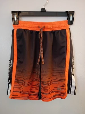 Russell Shorts Boys 10-12 L,  Orange And Black Drawstring Waist - Image 1 of 4