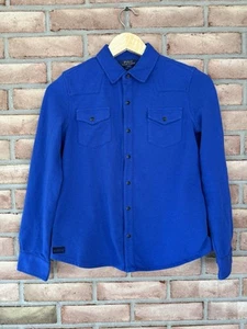 Polo Ralph Lauren Shirt Boys Blue Size Large 12-14 Snap Long Sleeve Western - Picture 1 of 9