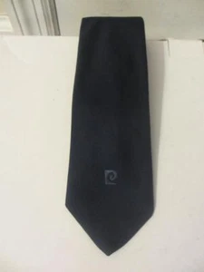 MENS PIERRE CARDIN NAVY SOLID TIE - Picture 1 of 3