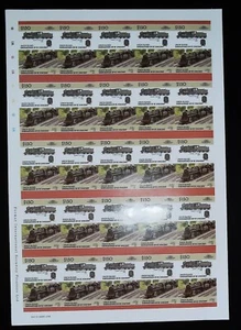 LOCOMOTIVES FEUILLE COMPLETE 50 TIMBRES ND DE 1986-4 NEUFS** BONNE VALEUR. - Picture 1 of 1