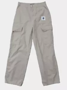 Denim Co. Women's Tan Relax Fit High Waist Cargo 6 Pockets  Pants Size 8 - Picture 1 of 7
