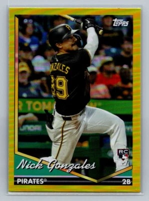 2024 Topps Archives - #227 Nick Gonzales (RC) - Yellow Exclusive Foil  - Image 1 of 2