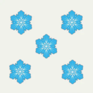 Snowflakes Vinyl Sticker Waterproof Durable Winter Decal Car Truck Laptop Bottle - Picture 1 of 11