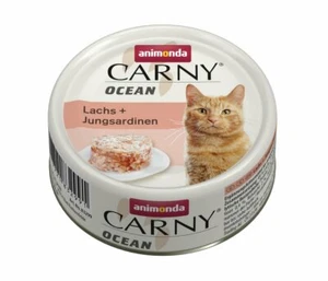 animonda Carny Adult Ocean Lachs + Jungsardinen 12x 80 g Katzenfutter Nassfutter - Bild 1 von 1