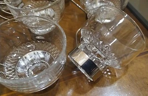 12 Tazzine Punch In Vetro Con Manico In Acciaio  - Imagen 1 de 5