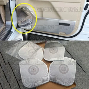 For LEXUS LX570 08-21 stainless Car Door Audio Speaker Frame Decor Cover Trim 4x - Picture 1 of 4