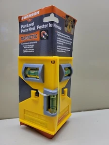 Swanson PL001M Plastic Yellow Magnetic Post Level Magnetic - Picture 1 of 6