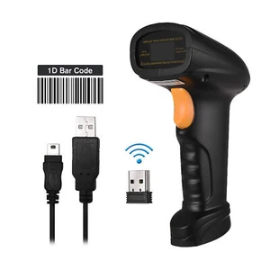 Handheld Barcode Scanner Bar Code Reader Wireless with Rechargeable Battery S9U3 - Picture 1 of 12