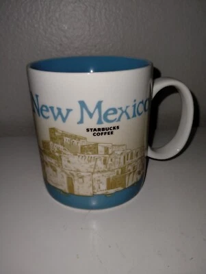 Taza de café Starbucks Nuevo México Collector Global Icon Series 16 OZ rara Foto 1 de 4