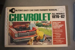 Chilton's CHEVROLET easy care owners manual 1970 -82 all models - Picture 1 of 1