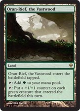 MTG-1x-Moderate Play, English-Oran-Rief, the Vastwood-Zendikar