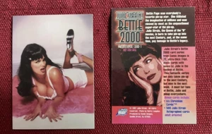 Tarjeta de imagen de cómic con foto promocional 1997 Julie Strain Bettie Page #1 - Imagen 1 de 1