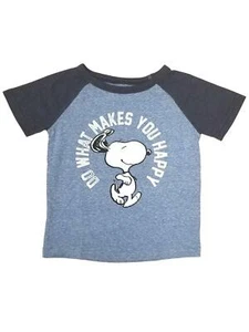 Camiseta Snoopy Niño Pequeño Niños Azul Haz Lo Que Te Hace Feliz Cachorro Perro 3T - Imagen 1 de 1