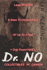 DR. NO 1958 James Bond 007 1st Ed. SILHOUETTE = POSTER Book 8 SIZES 18" - 3 FEET