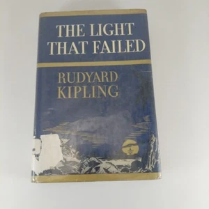 The Light That Failed Rudyard Kipling Doubleday HCDJ Ex-Library - Foto 1 di 15