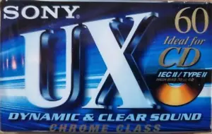 SONY UX 60 CHROME IEC II - Blank Audio Tape K7 Cassette N&S - Photo 1/2