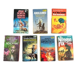 Lot Of 7 Science Fiction Paperback Books Some 1st Edition VG+ Fantasy - Picture 1 of 15