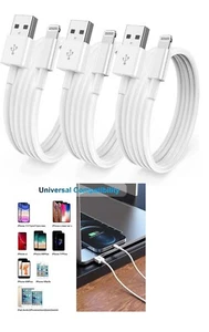 Cargador rápido para iPhone de 3 x 2 m para cable USB de Apple 6 7 8 X XS XR SE 11 12 13 14 - Imagen 1 de 3