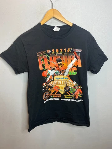 Florida A&M Vs Bethune-Cookman 2021 Tee T-Shirt Crew Men's Size Medium Black Cover