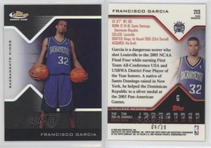 2004-05 Topps Finest 2005-06 Rookie Black Refractor /39 Francisco Garcia #213